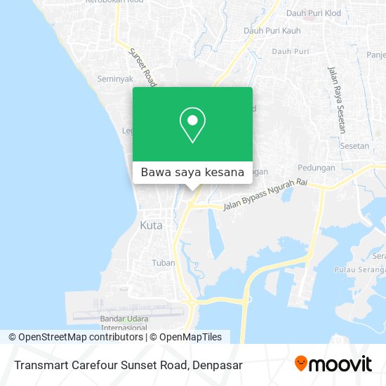 Peta Transmart Carefour Sunset Road