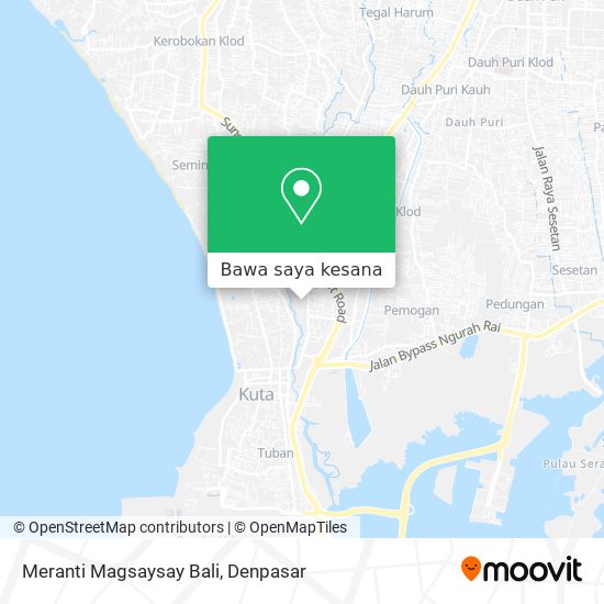 Peta Meranti Magsaysay Bali