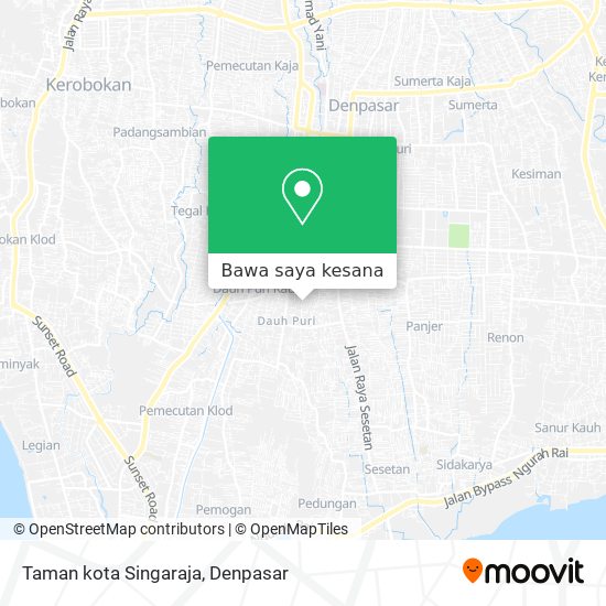 Peta Taman kota Singaraja
