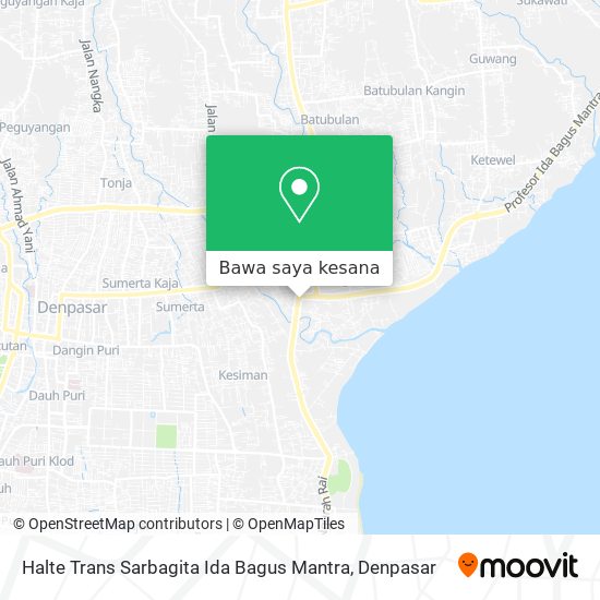 Peta Halte Trans Sarbagita Ida Bagus Mantra