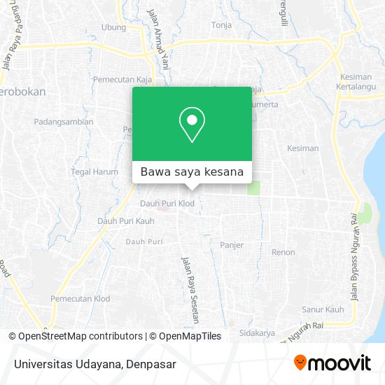 Peta Universitas Udayana