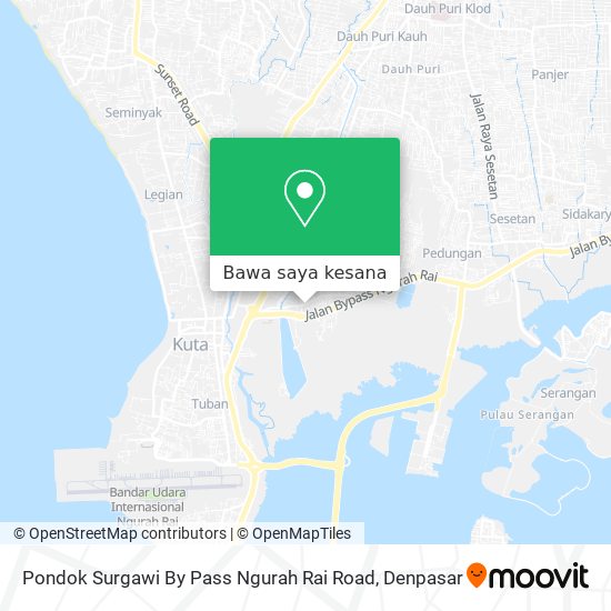 Peta Pondok Surgawi By Pass Ngurah Rai Road