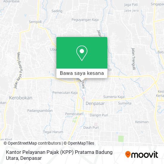 Peta Kantor Pelayanan Pajak (KPP) Pratama Badung Utara