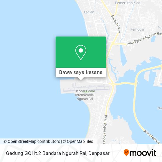 Peta Gedung GOI lt.2 Bandara Ngurah Rai