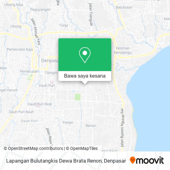 Peta Lapangan Bulutangkis Dewa Brata Renon