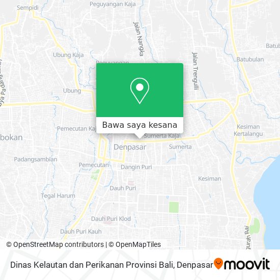 Peta Dinas Kelautan dan Perikanan Provinsi Bali