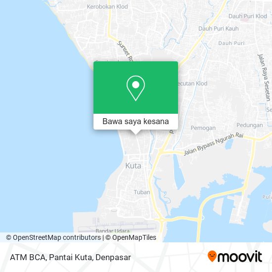 Peta ATM BCA, Pantai Kuta