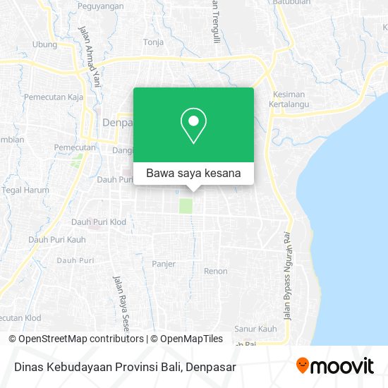 Peta Dinas Kebudayaan Provinsi Bali