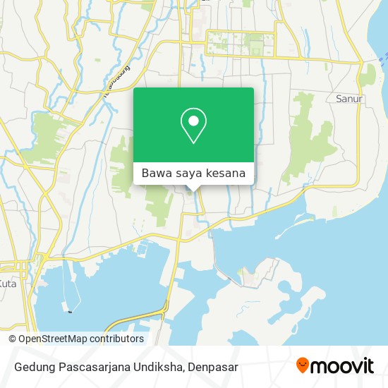 Peta Gedung Pascasarjana Undiksha