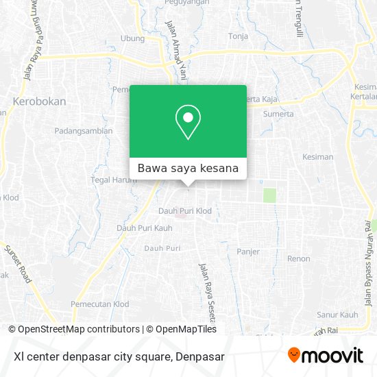 Peta Xl center denpasar city square