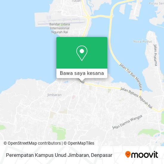Peta Perempatan Kampus Unud Jimbaran