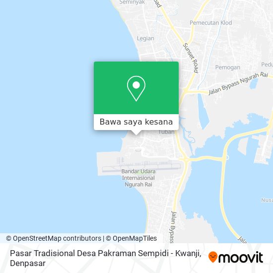 Peta Pasar Tradisional Desa Pakraman Sempidi - Kwanji