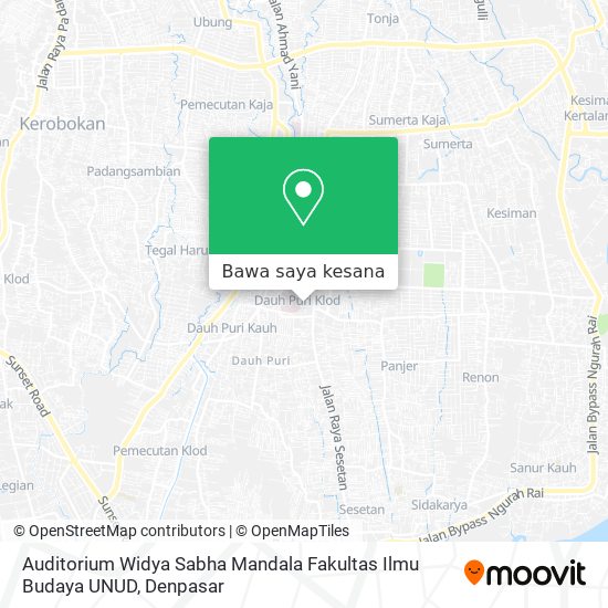 Cara Ke Auditorium Widya Sabha Mandala Fakultas Ilmu Budaya Unud Di 