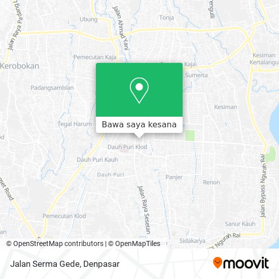 Peta Jalan Serma Gede