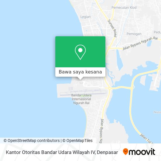 Peta Kantor Otoritas Bandar Udara Wilayah IV
