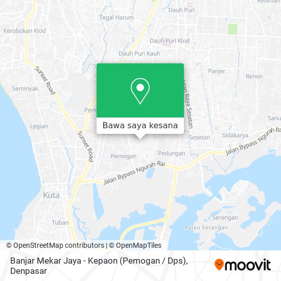 Peta Banjar Mekar Jaya - Kepaon (Pemogan / Dps)