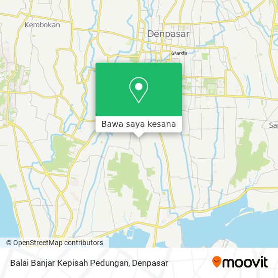 Peta Balai Banjar Kepisah Pedungan