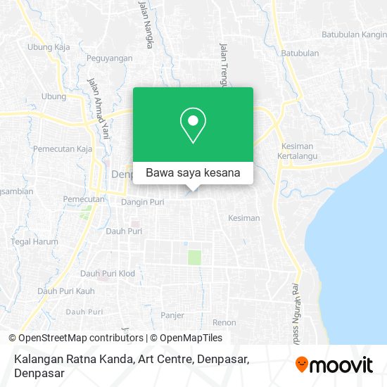 Peta Kalangan Ratna Kanda, Art Centre, Denpasar