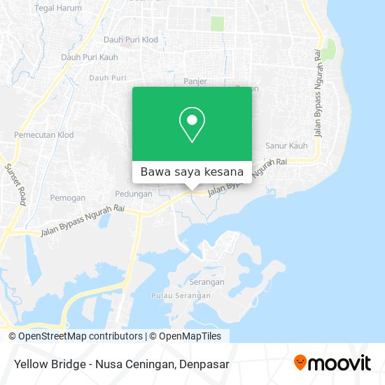 Peta Yellow Bridge - Nusa Ceningan