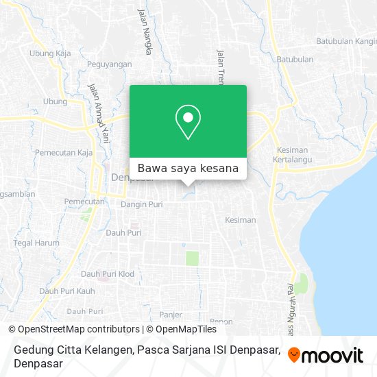 Peta Gedung Citta Kelangen, Pasca Sarjana ISI Denpasar