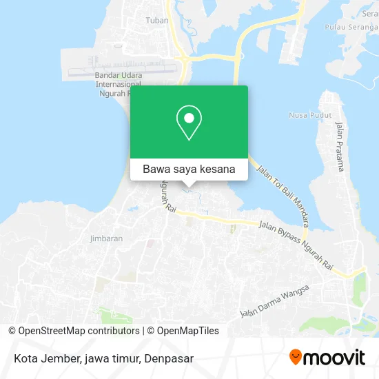 Peta Kota Jember, jawa timur