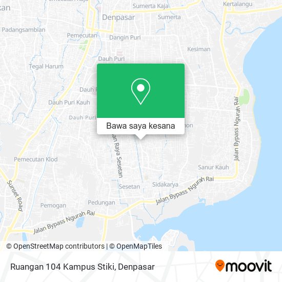 Peta Ruangan 104 Kampus Stiki