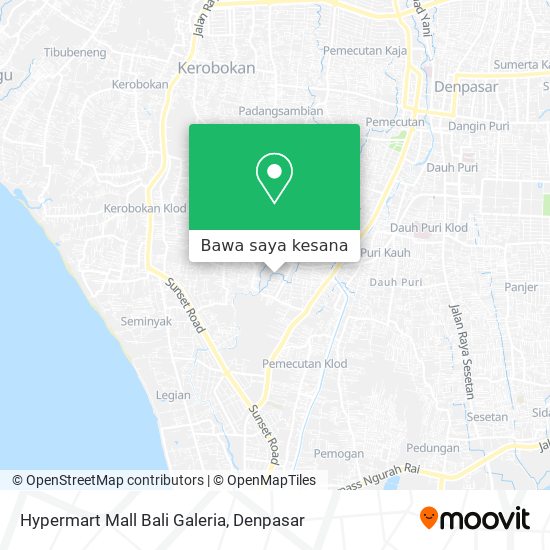 Peta Hypermart Mall Bali Galeria