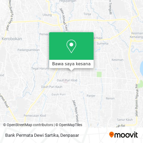Peta Bank Permata Dewi Sartika