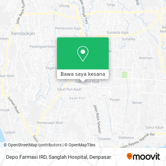 Peta Depo Farmasi IRD, Sanglah Hospital