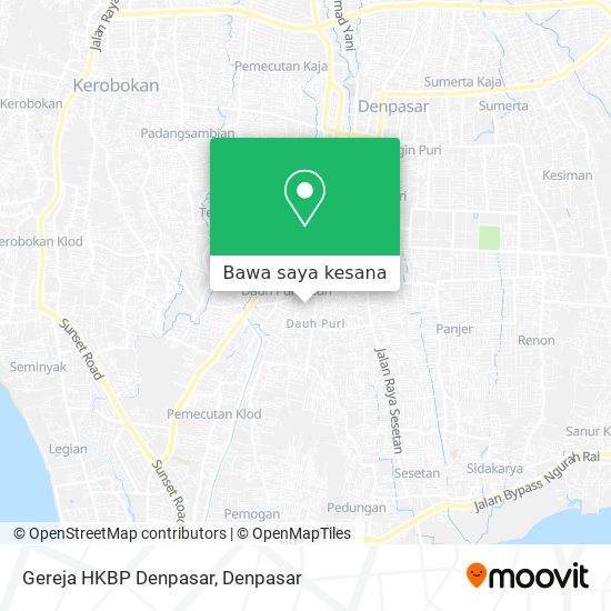 Peta Gereja HKBP Denpasar