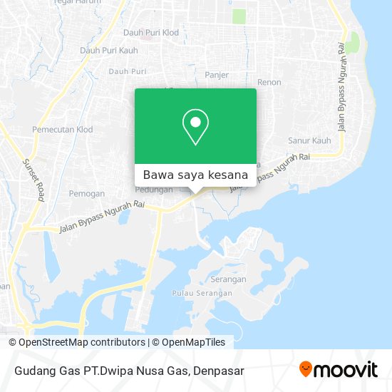 Peta Gudang Gas PT.Dwipa Nusa Gas