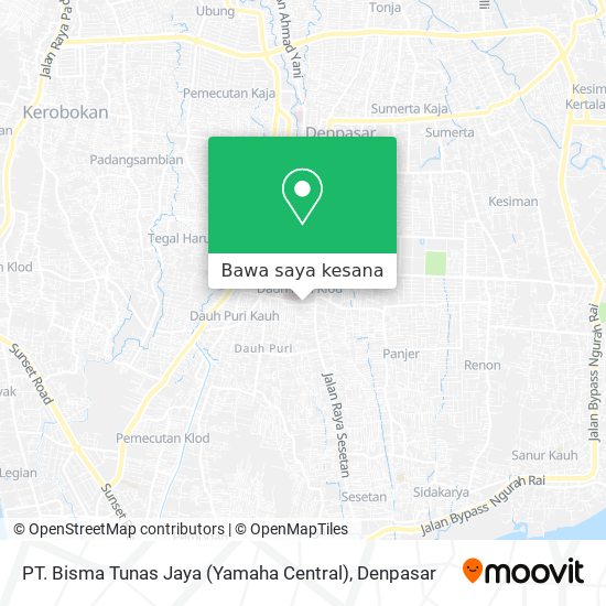 Peta PT. Bisma Tunas Jaya (Yamaha Central)
