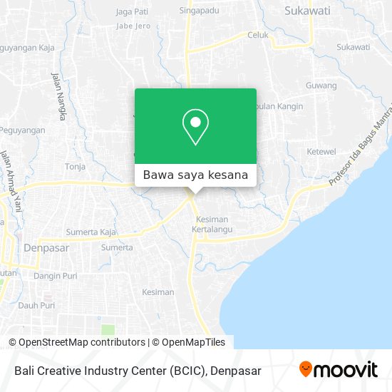 Peta Bali Creative Industry Center (BCIC)