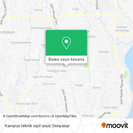 Peta Kampus teknik sipil unud