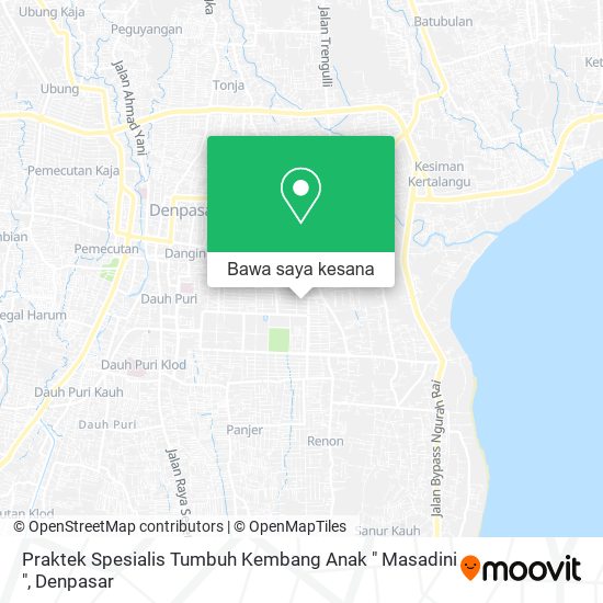 Peta Praktek Spesialis Tumbuh Kembang Anak " Masadini "