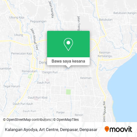 Peta Kalangan Ayodya, Art Centre, Denpasar