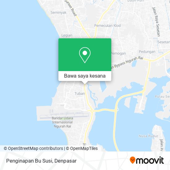 Peta Penginapan Bu Susi