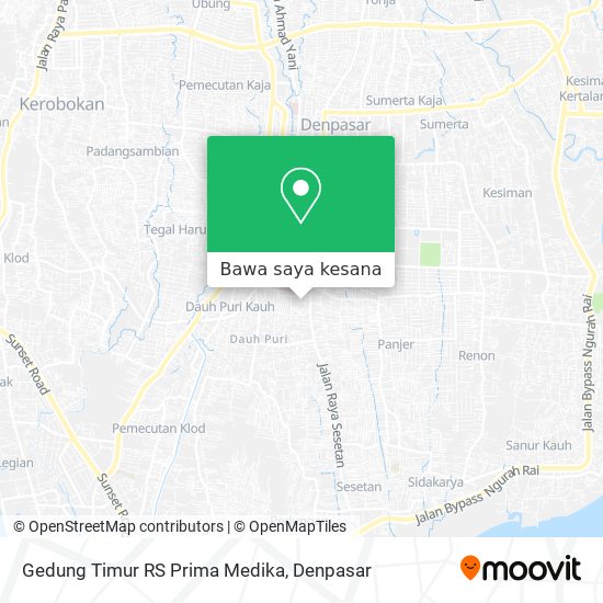 Peta Gedung Timur RS Prima Medika