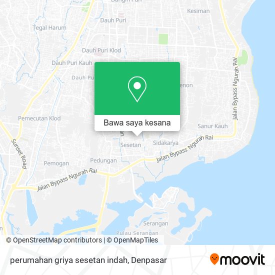 Peta perumahan griya sesetan indah
