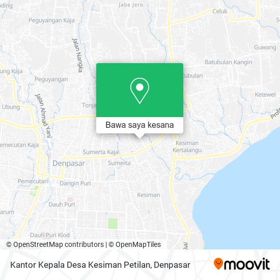 Peta Kantor Kepala Desa Kesiman Petilan