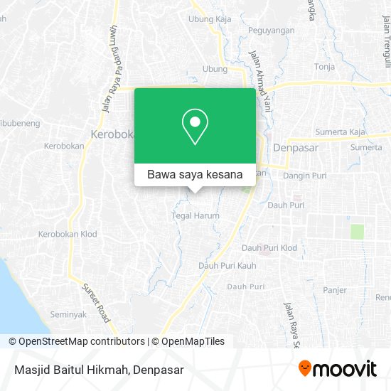 Peta Masjid Baitul Hikmah