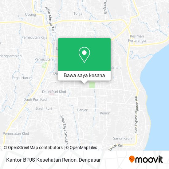 Peta Kantor BPJS Kesehatan Renon