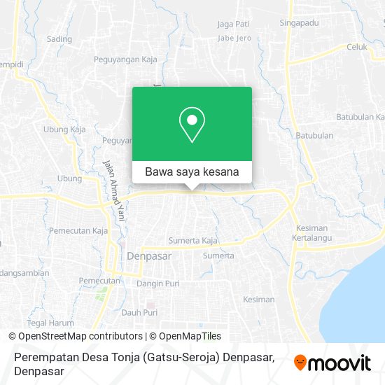 Peta Perempatan Desa Tonja (Gatsu-Seroja) Denpasar
