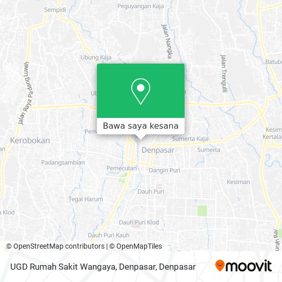 Peta UGD Rumah Sakit Wangaya, Denpasar