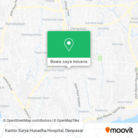 Peta Kantin Surya Husadha Hospital