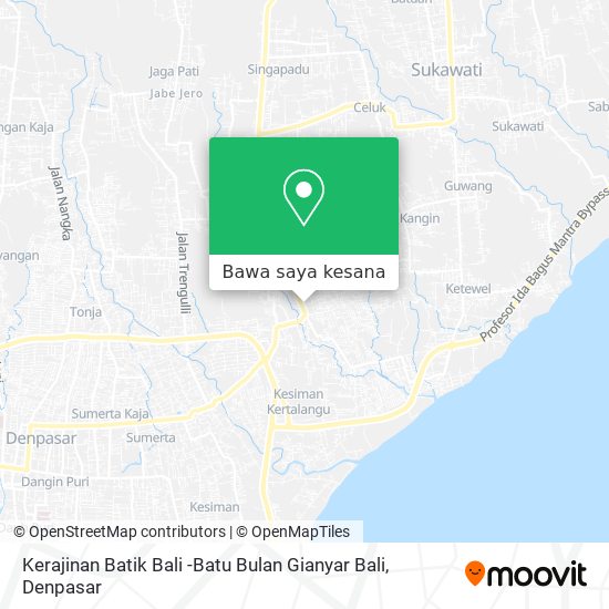 Peta Kerajinan Batik Bali -Batu Bulan Gianyar Bali
