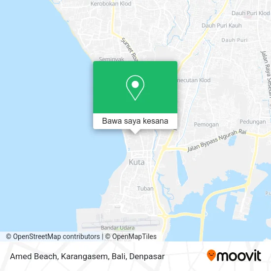 Peta Amed Beach, Karangasem, Bali