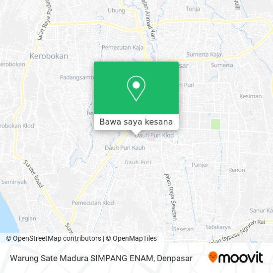 Peta Warung Sate Madura SIMPANG ENAM