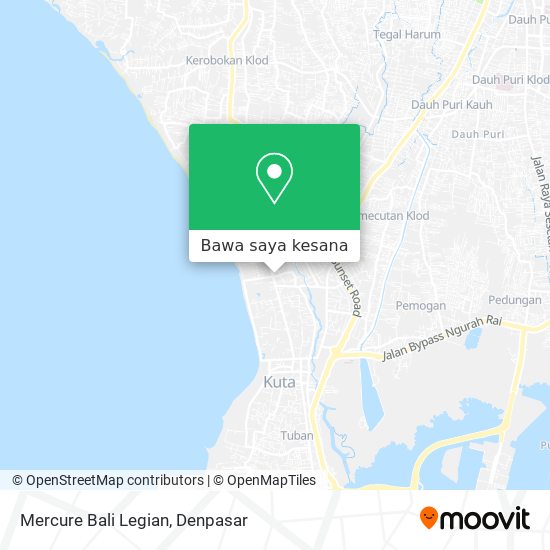 Peta Mercure Bali Legian