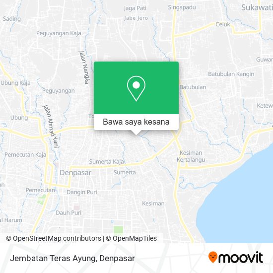 Peta Jembatan Teras Ayung